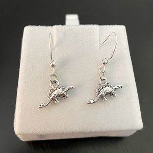 Handmade Stegosaurus Dinosaur Earrings